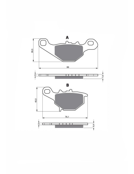 delta semim mx brake pad mount on suzuki rm 85 02 04 offer