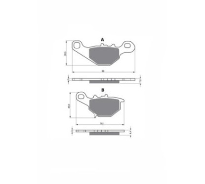 PASTILLAS DE FRENO DELTA SEMIMETALICAS MX COMPUESTO SUZUKI RM 85 K2 LK2 K3 LK3 K4 LK4 02-04-OFERTA