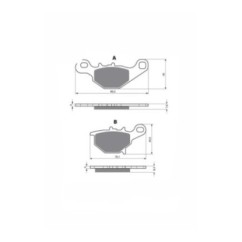 DELTA SEMI-METALLIC BRAKE PAD MX COMPOUND SUZUKI RM 85 K5 K6 K7 K8 K9 L0 L2 L5 L6 L7 (SMALL 17 FW   14 RW) 2005-OFFER