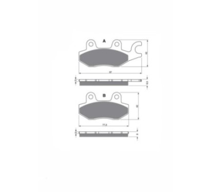 DELTA SEMI-METALLIC BREMSBELAGE MX COMPOUND TRIUMPH SPRINT RS (AB FIN139277) (6-LOCH-VORDERSCHEIBE) 2002-ANGEBOT