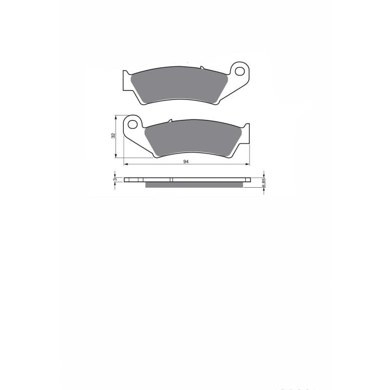 DELTA BRAKE PAD SINTERED MIX KXR HM CRE 250 2002-OFFER