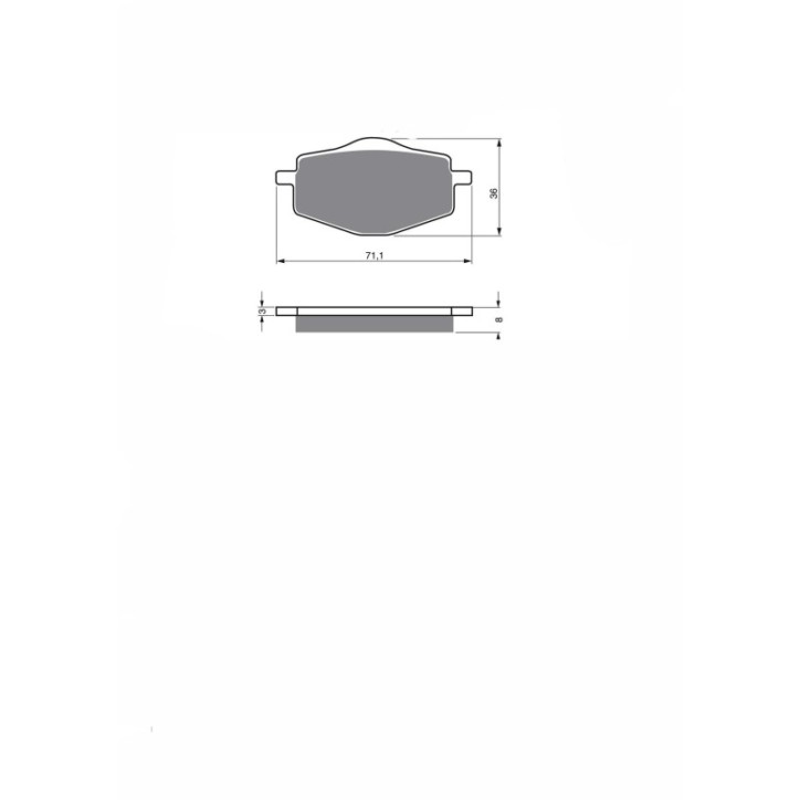 DELTA SINTERED BRAKE PAD KXR FOR HM CRE 50 BAJA 95-02-OFFER