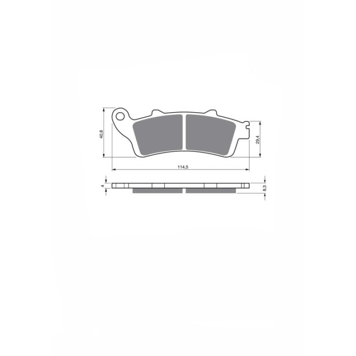 DELTA SINTERED BRAKE PAD KXR FOR HONDA NT 650 02-05-OFFER-SX