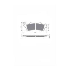 PLAQUETTES DE FREIN FRITES DELTA KXR HONDA PAN EUROPEAN ABS 02-07-OFFER-POST