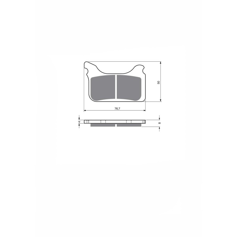 PLAQUETTES DE FREIN FRITES DELTA KXR KTM SMR 525 2005-OFFRES