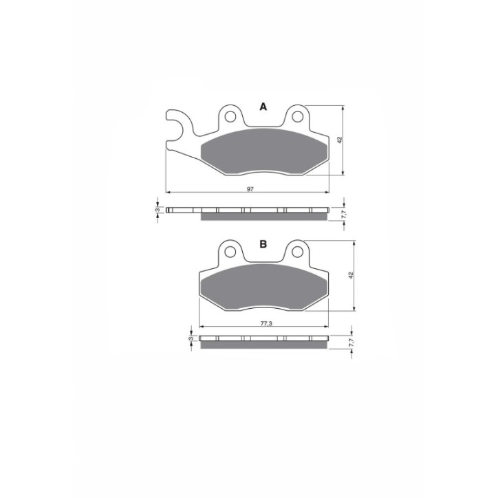 DELTA SINTERED BRAKE PAD MXR FOR SUZUKI LT-F 300 FK2 2002-OFFER