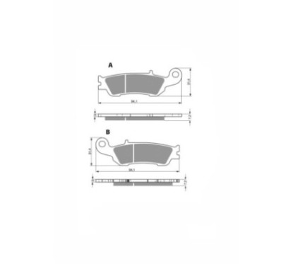 DELTA PASTIGLIA FRENO SINTERIZZATA MESCOLA MXR YAMAHA WR 250 FH FJ FK (4T REVERSE CYLINDER) 17-21-OFFERTA