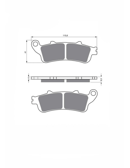 jolly brake semi-m brake pad kx mount on garelli 250 skynet 2002 offer