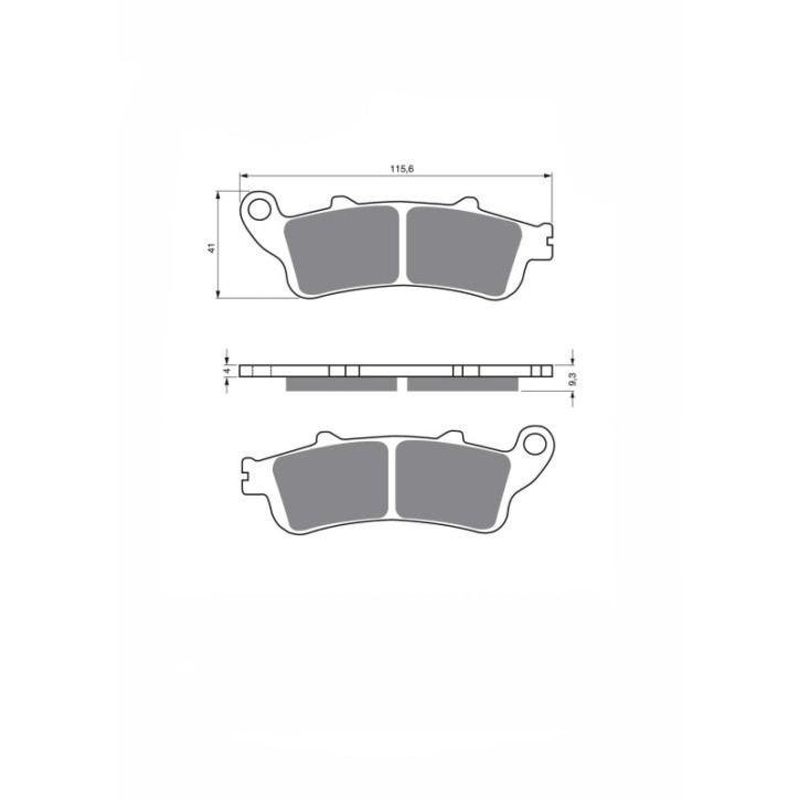 JOLLY BRAKE PASTIGLIA FRENO SEMIMETALLICA KX FUR GARELLI 250 SKYNET 2002-OFFERTA