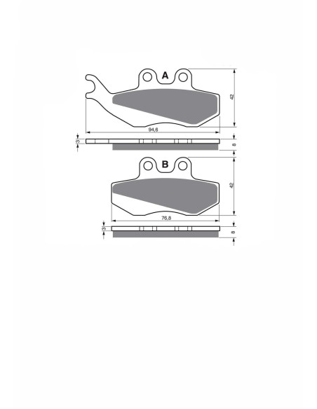 jolly brake semi-m kx brake pad fits gilera fxr 180 runner 97 02 offer