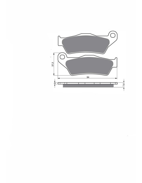 Jolly Brake Semi-M Bremsbelag KX Montage auf Husqvarna SM 125 S 02 03 Angebot SX