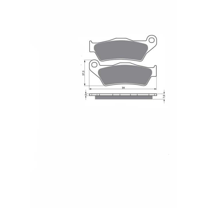 PASTILLAS DE FRENO JOLLY BRAKE SEMIMETALICAS KX PARA HUSQVARNA SM 125 S 02-03-OFERTA-SX