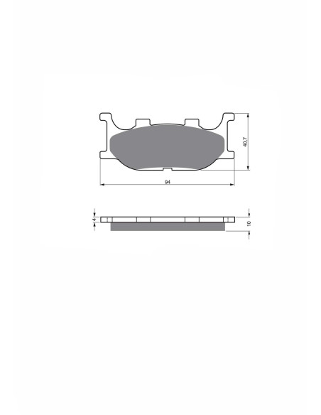 Jolly Brake Semi-M KX Bremsbelaghalterung fur Italjet 250 Jupiter 02 03 Angebot