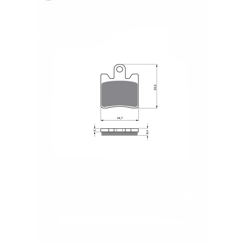 JOLLY BRAKE SEMI-METALLIC BRAKE PAD KX MIX KAWASAKI SC 250 A1 (EPSILON 250) 02-03-OFFER