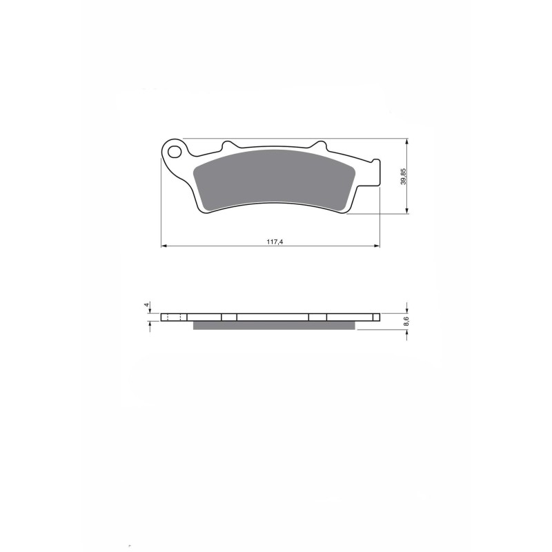 JOLLY BRAKE PASTIGLIA FRENO SEMIMETALLICA MESCOLA KX MALAGUTI 400 MADISON K 02-06-OFFERTA