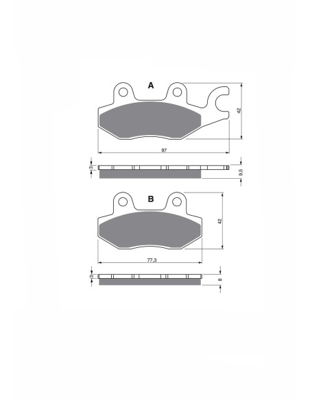 jolly brake pastiglia freno semim kx monta su triumph sprint rs 2002 offerta