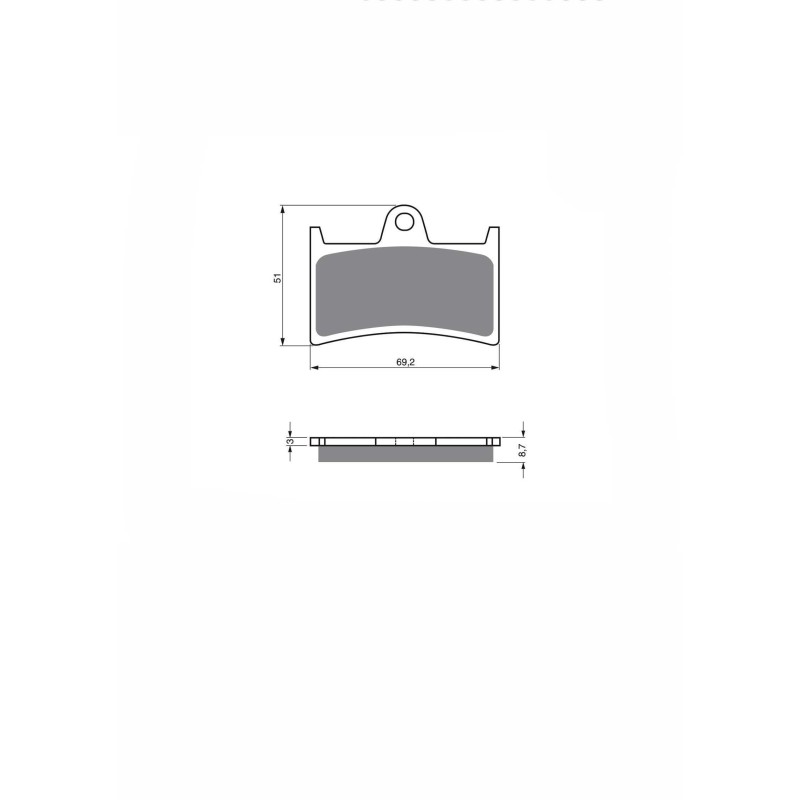 JOLLY BRAKE SEMI-METALLIC BRAKE PAD KX MIX YAMAHA XJR 1300 N P (5EAP 5EAR 5EAS 5EAT 5EAW 5EAV 5EAY)(298 MM FRONT DISC) 01-02-OFF