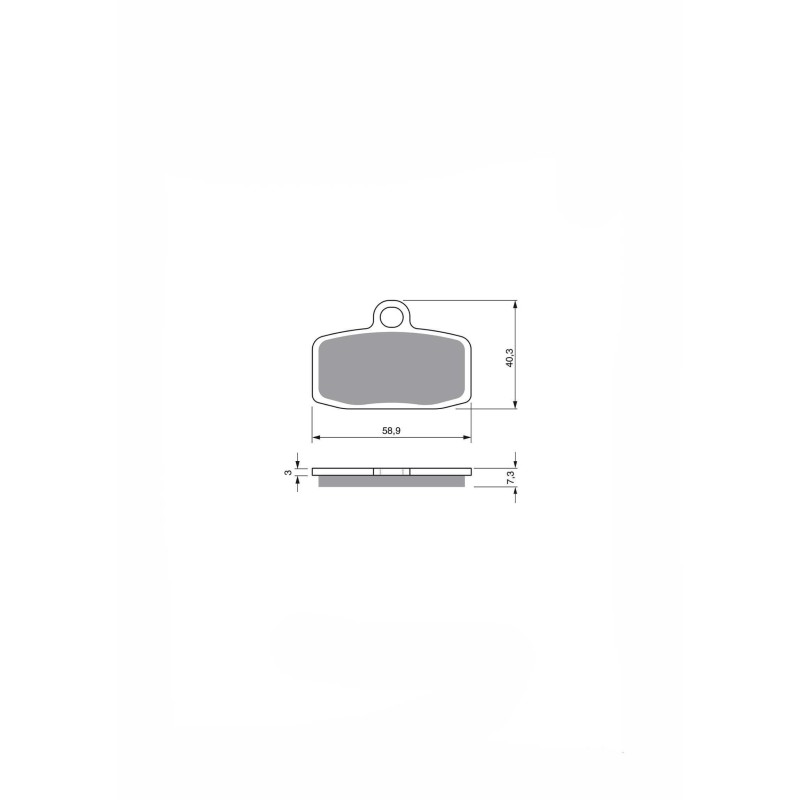 PLAQUETTES DE FREIN SEMI-METALLIQUES JOLLY BRAKE MX GAS GAS TXT 280 12-14-OFFER