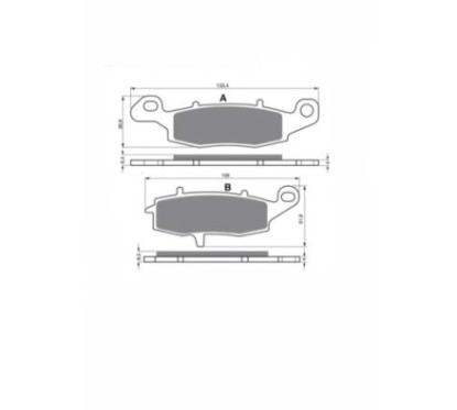 PLAQUETTES DE FREIN FRITES JOLLY BRAKE KXR KAWASAKI BJ 250 F1 F2 02-03-OFFRES