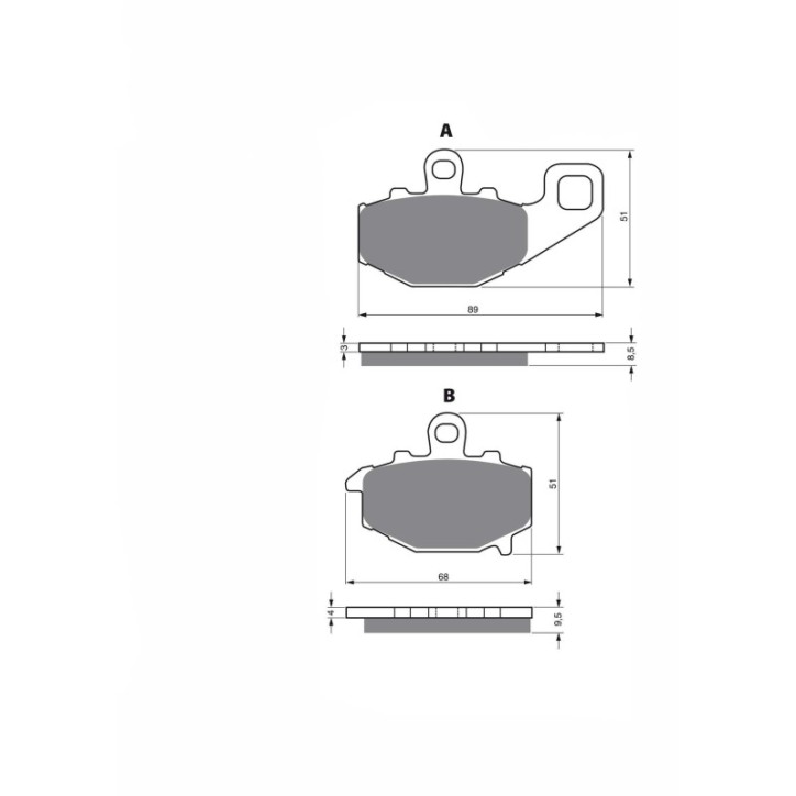 JOLLY BRAKE SINTERED BRAKE PADS KXR FOR KAWASAKI ZX-6R 636 2002-OFFER