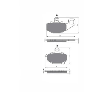 PLAQUETTES DE FREIN FRITES JOLLY BRAKE KXR KAWASAKI ZX-9R 02-04-OFFRES