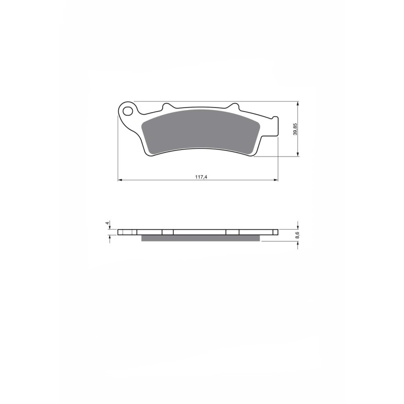 JOLLY BRAKE PASTIGLIA FRENO SINTERIZZATA MESCOLA KXR MALAGUTI 400 MADISON K 02-06-OFFERTA