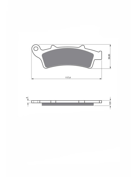 jolly brake brake pad sint kxr mounts on malaguti 400 madison k 02 06 offer