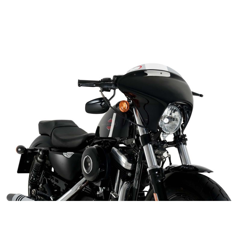 PUIG CUPOLINO BATWING SML SPORT PER HARLEY DAVIDSON SPORTSTER FORTY-EIGHT SPECIAL XL1200XS ANNO 18-20 COLORE FUME CHIARO