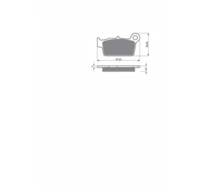 PLAQUETTES DE FREIN FRITES JOLLY BRAKE MXR TM MX 100 JNR 19-21-OFFER-ANT