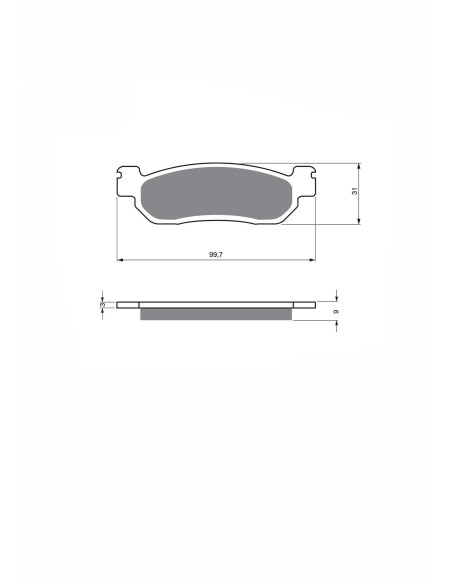 Plaquettes de frein semi-metalliques Jolly Brake KX pour Italjet 150 Jupiter 2002, offre DX