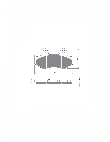 jolly brake semi-brake pad kx mount on suzuki an 400 burgman 2002 offer