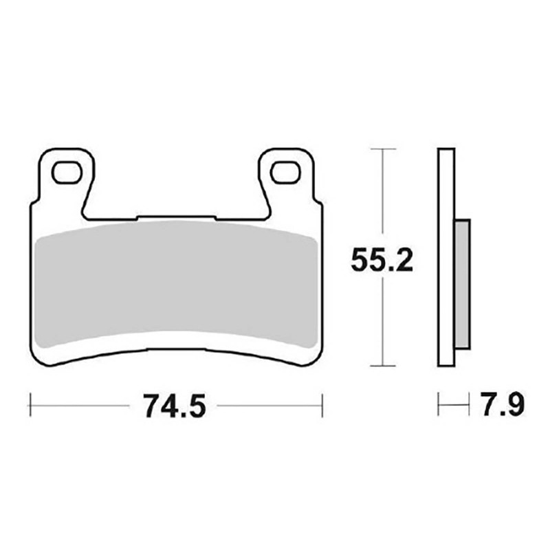 DELTA PASTIGLIA FRENO SEMIMETALLICA MESCOLA KX KAWASAKI ZX-6R 636 NINJA (ABS - 636CC) 2013-OFFERTA