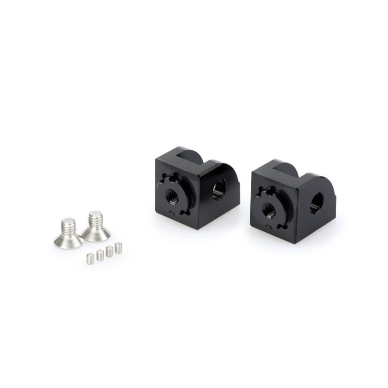 PUIG ADAPTADORES REPOSAPIES CONDUCTOR AJUSTABLE APRILIA SHIVER 750 07-16 NEGRO