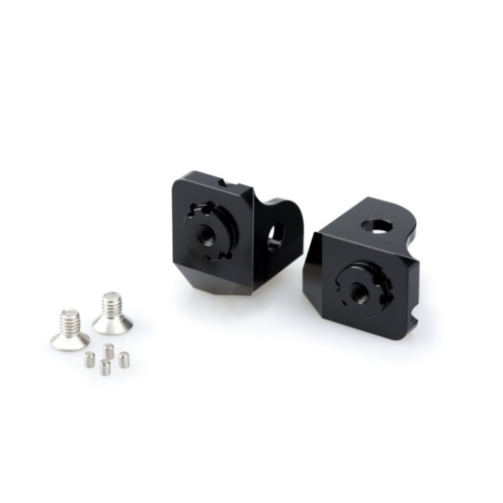 PUIG FOOTPEGS ADJUSTABLE ADAPTERS DRIVER FOR BMW R1250 GS 18-24 BLACK