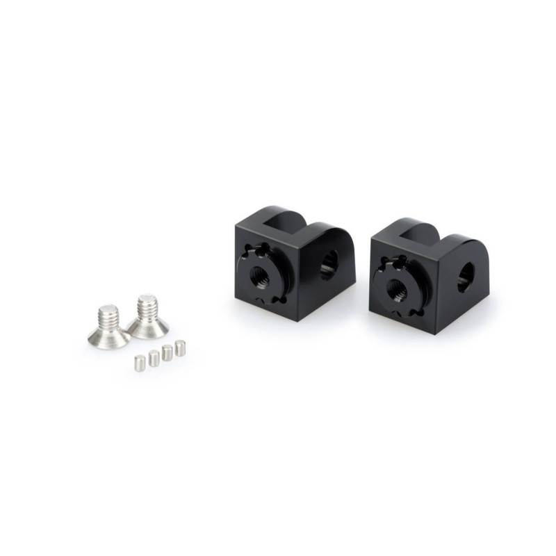 puig adjustable rider pegs adapters for honda cb1100rs ex 17 20 black