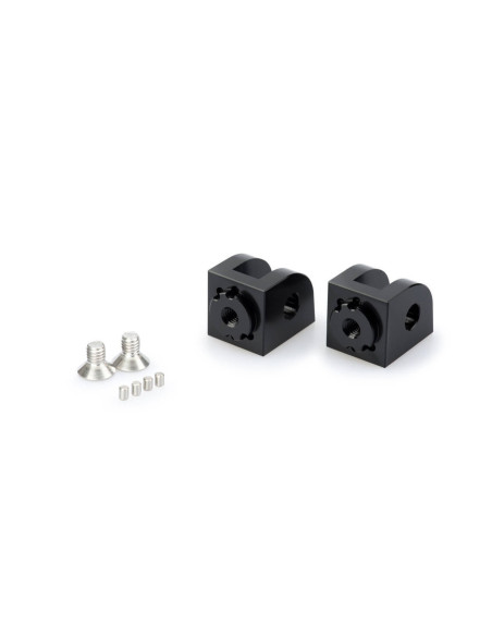 puig adjustable rider pegs adapters for honda cb1100rs ex 17 20 black