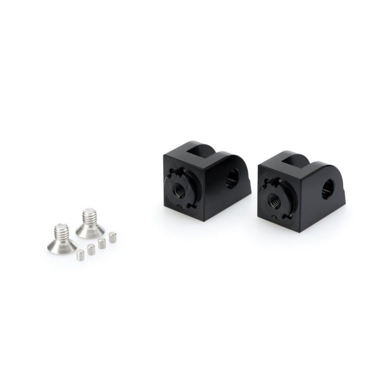 PUIG POGG-ADAPTER VOM FAHRER EINSTELLBAR HONDA CB650F 14-18 SCHWARZ