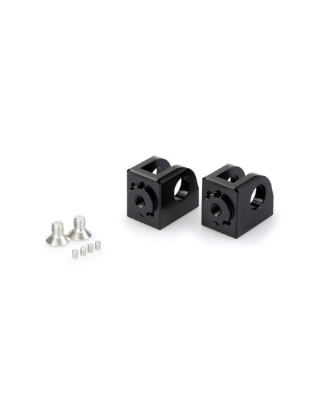 puig adjustable rider pegs adapters for kawasaki ninja 1000 sx 20 24 black