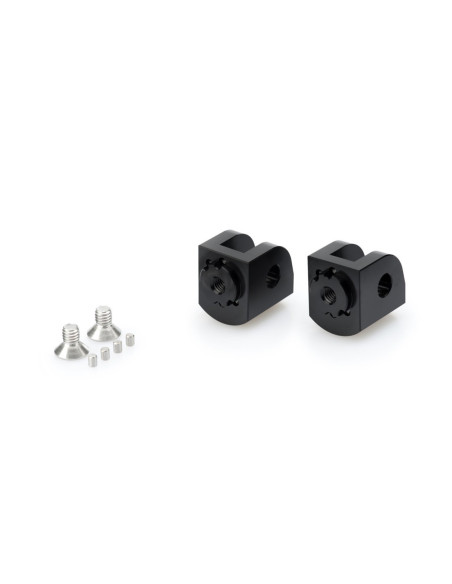 Adaptateurs de repose-pieds reglables Puig pour Kawasaki Ninja 400 18-24, noir