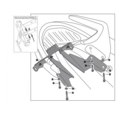 PORTA MATRICULA PUIG PARA DUCATI MONSTER 821 14-17 NEGRO