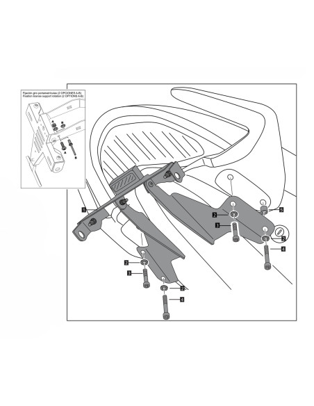 puig portatarga per ducati monster 821 14 17 nero offerta