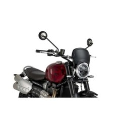 CARENADO DELANTERO PUIG TRIUMPH SCRAMBLER 1200 X 2024 NEGRO MATE