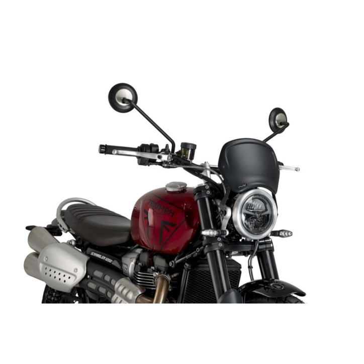 CARENAGE AVANT PUIG POUR TRIUMPH SCRAMBLER 1200 X 2024 NOIR MAT