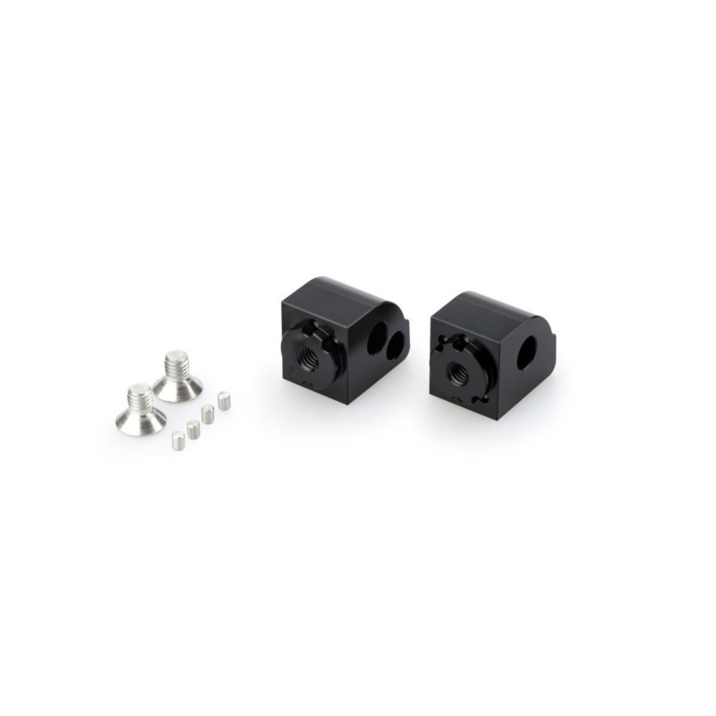 PUIG ADAPTADORES REPOSAPIES AJUSTABLE PASAJERO APRILIA DORSODURO 900 17-21 NEGRO