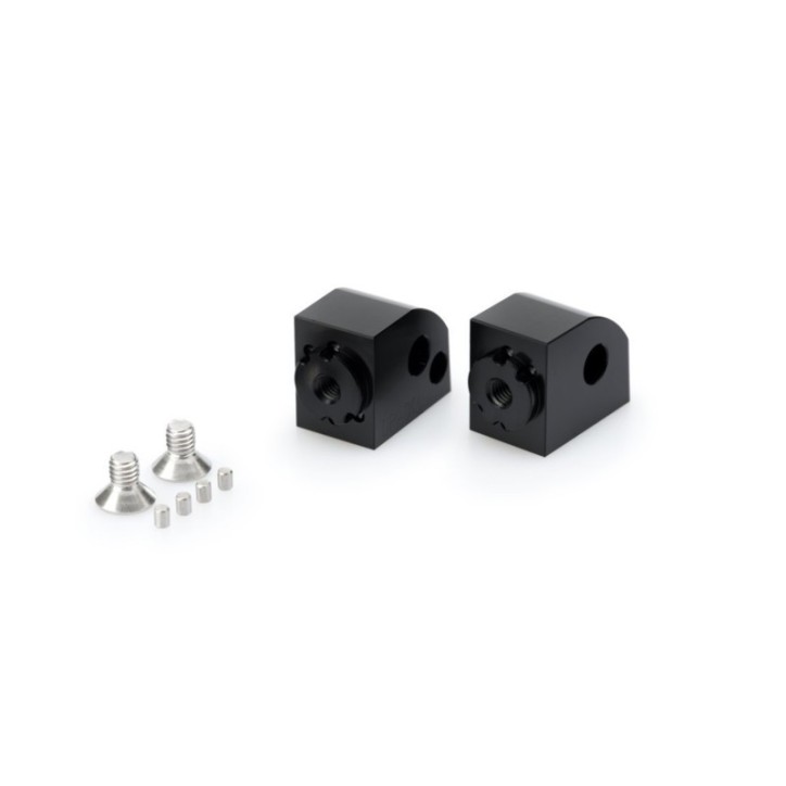 ADAPTADORES PUIG POGG PESTANAS AJUSTABLES PASAJERO PARA BMW R1250 R 18-24 NEGRO