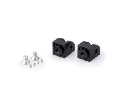 ADAPTADORES PUIG POGG TUBOS PASAJERO AJUSTABLES DUCATI PANIGALE V2 20-24 NEGRO