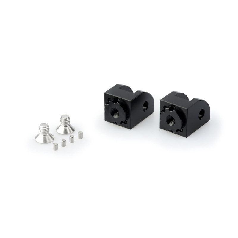puig adapters adjustable passenger pegs ducati streetfighter v4 20 25 black
