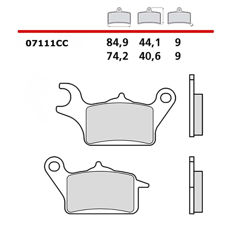 brembo kit pastiglie freno ant destra monta su yamaha tricity 125 14 20 07111