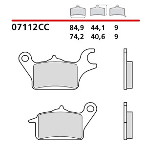 brembo kit pastiglie freno ant sinistra monta su yamaha tricity 125 14 20 07112