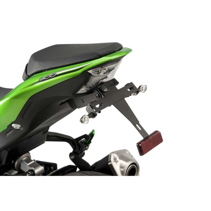 SUPPORT DE PLAQUE D'IMMATRICULATION PUIG POUR KAWASAKI Z900 17-19 NOIR-OFFRE